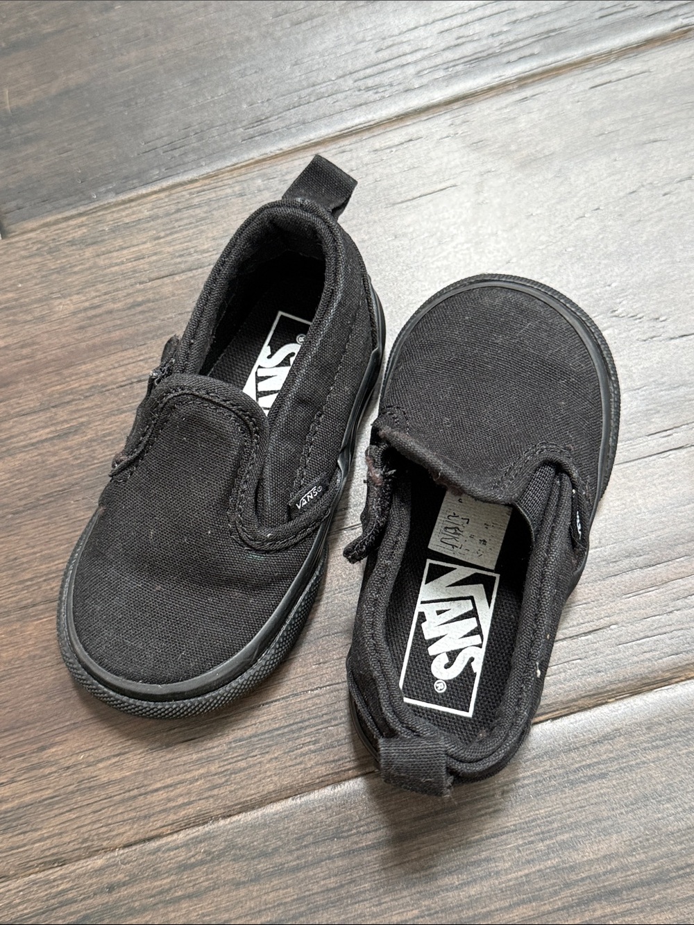 Vans black toddler size 5 Slip-On Sneakers